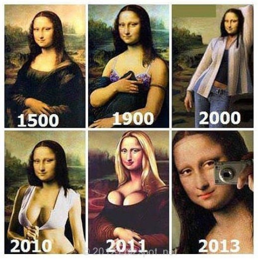 seksikus läbi aegade Mona Lisa esitluses
